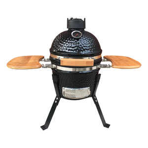 KAMADO Grill BBQ mit Seitenablagerungen