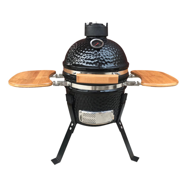 KAMADO Grill BBQ mit Seitenablagerungen