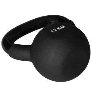 Kettlebell 12kg Kugelhantel aus Gusseisen Neoprenbeschichtung