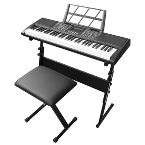 Keyboard Set mit Hocker und Ständer schwarz
