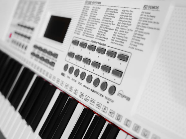 Keyboard Set mit Hocker und Ständer weiss/schwarz