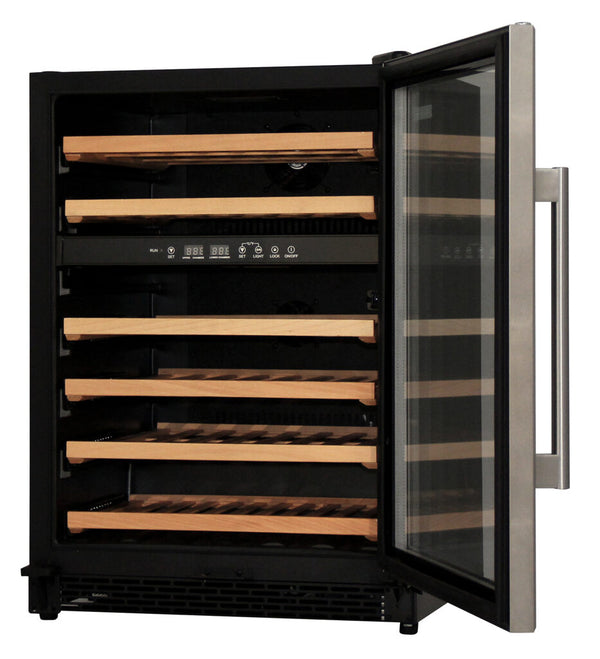 Armadio per vino Kibernetik WKH46F01 in acciaio cromato