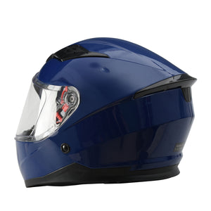 Kinder Motorradhelm blau Gr. 51/52