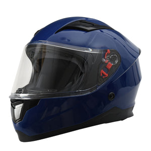 Kinder Motorradhelm blau Gr. 51/52