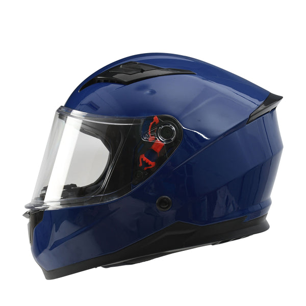 Kinder Motorradhelm blau Gr. 51/52