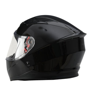 Kinder Motorradhelm schwarz Gr. 49/50