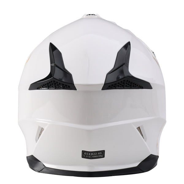 Kinder Mountainbike Motorradhelm weiss Gr. 49/50