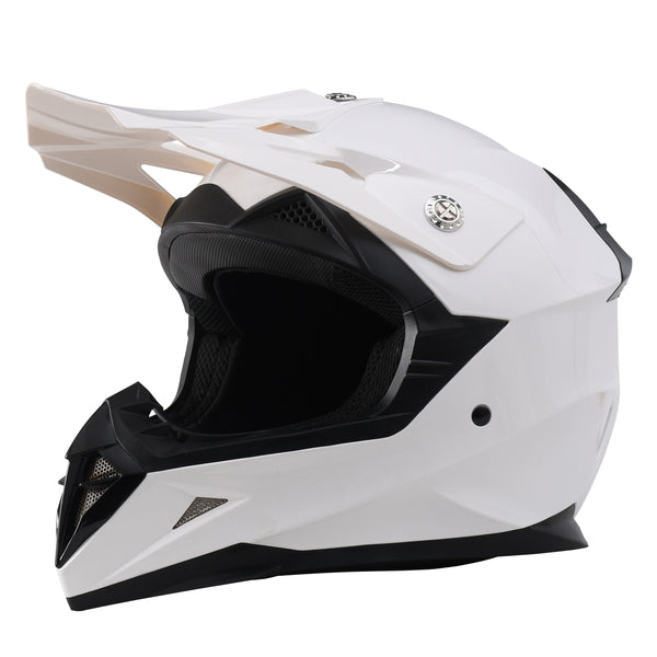 Kinder Mountainbike Motorradhelm weiss Gr. 49/50