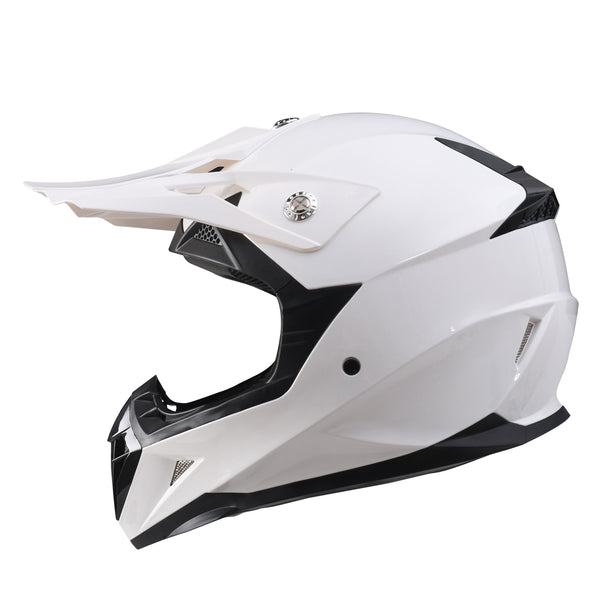 Kinder Mountainbike Motorradhelm weiss Gr. 49/50