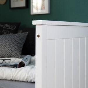 Kinderbett 90x200cm Landhausstil Weiss