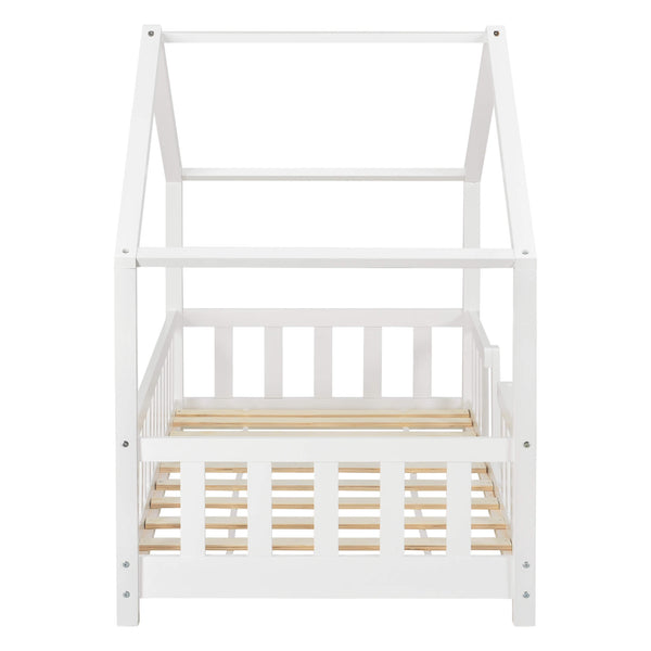 Kinderbett Treviolo 80x160 cm mit Lattenrost + Gitter Holz