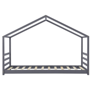 Kinderbett Vardø 90x200 cm mit Matratze Grau