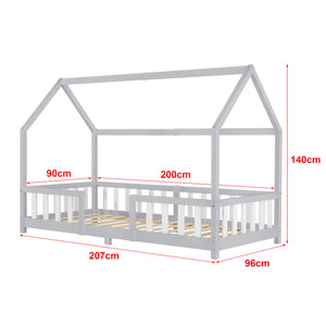 Kinderbett Sisimiut 90x200 cm mit Rausfallschutz