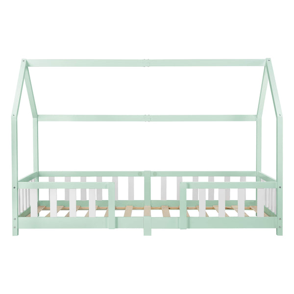 Kinderbett Sisimiut 90x200 cm mit Rausfallschutz Mint