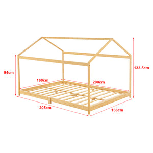 Kinderbett Vindafjord 160x200cm Bambus mit Matratze