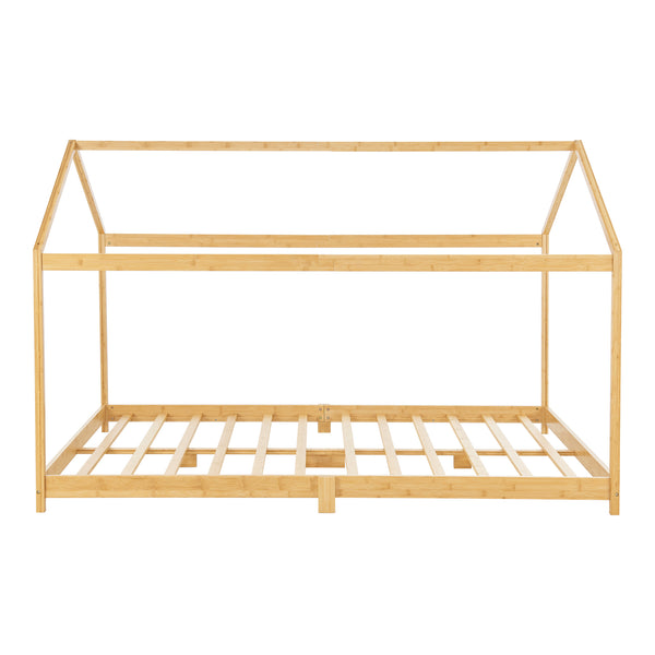 Kinderbett Vindafjord 160x200cm Bambus mit Matratze