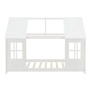 Semi-open children's bed Tostedt 90x200cm White