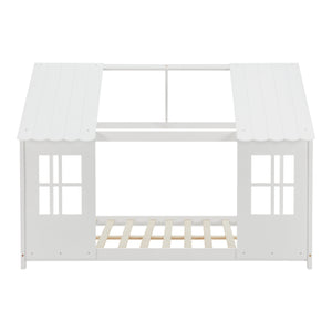 Semi-open children's bed Tostedt 140x200cm White