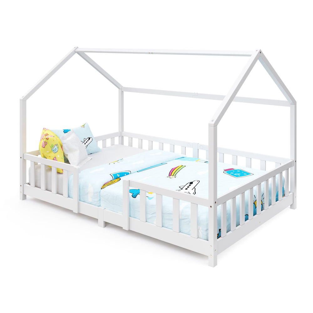 Kinderbett MAISON 120 x 200 cm weiss