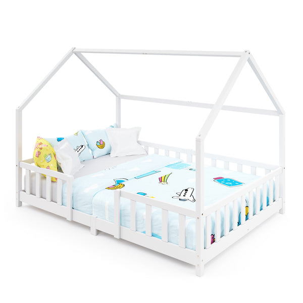 Kinderbett MAISON 140 x 200 cm weiss