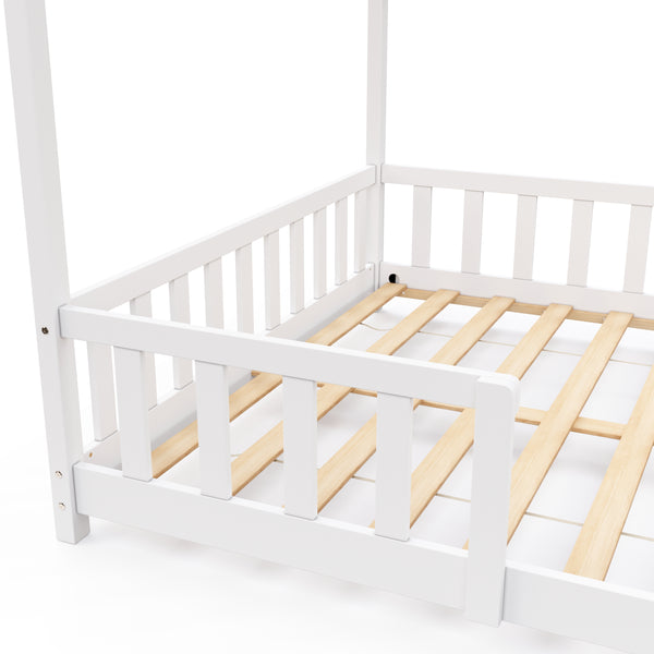 Kinderbett MAISON 140 x 200 cm weiss