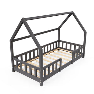 Kinderbett MAISON 80 x 160 cm anthrazit