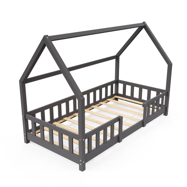 Kinderbett MAISON 80 x 160 cm anthrazit