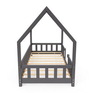 Kinderbett MAISON 80 x 160 cm anthrazit