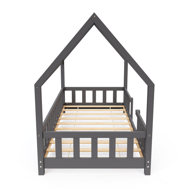 Kinderbett MAISON 80 x 160 cm anthrazit