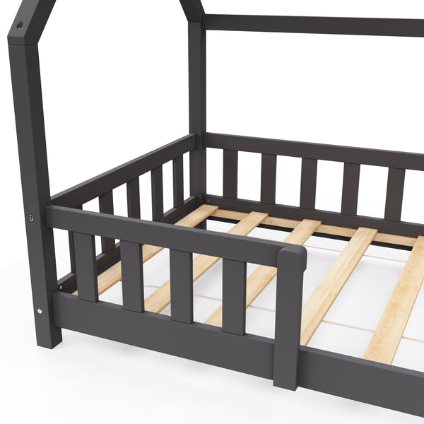 Kinderbett MAISON 80 x 160 cm anthrazit