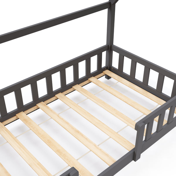 Kinderbett MAISON 80 x 160 cm anthrazit