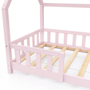 Kinderbett MAISON 80 x 160 cm rosa