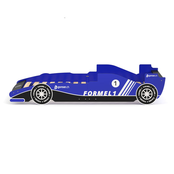 Kinderbett Rennwagen Racer blau