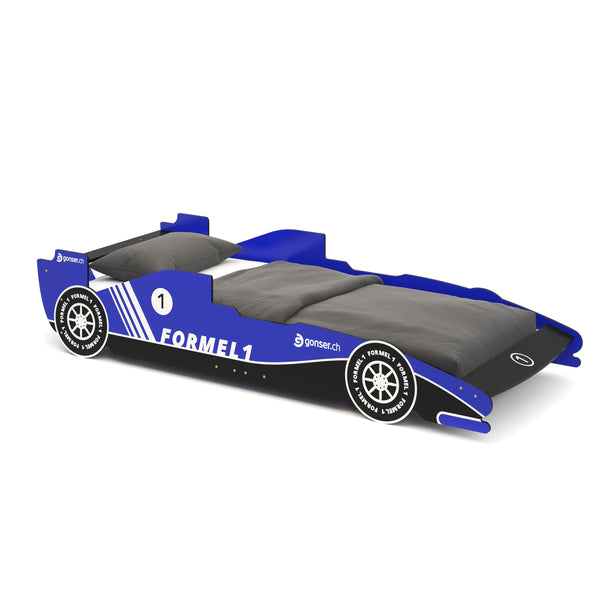 Kinderbett Rennwagen Racer blau