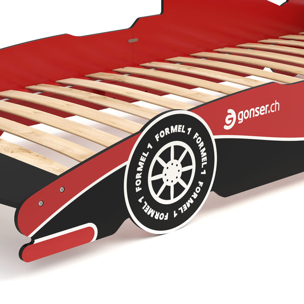 Kinderbett Rennwagen Racer rot