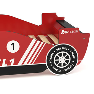 Kinderbett Rennwagen Racer rot