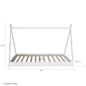 Kinderbett TIPI 90x200cm Weiss