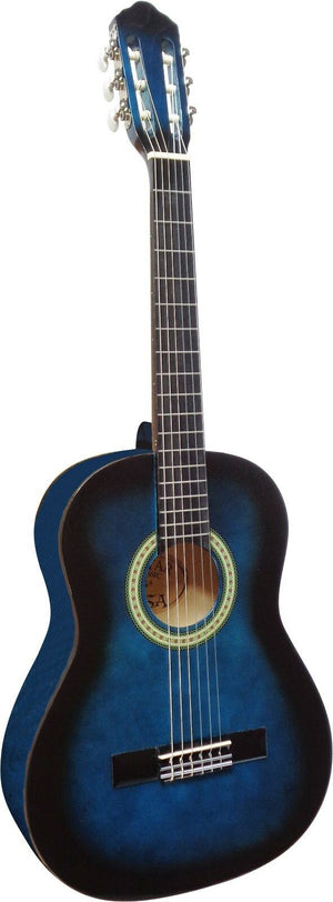 Kindergitarre Klassik 1/2 Grösse Blau schattiert