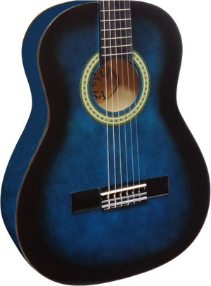Kindergitarre Klassik 1/2 Grösse Blau schattiert