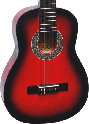 Kindergitarre Klassik 1/4 - Zubehör Rot