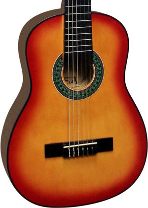 Kindergitarre Klassik 1/4 - Zubehör Sunburst