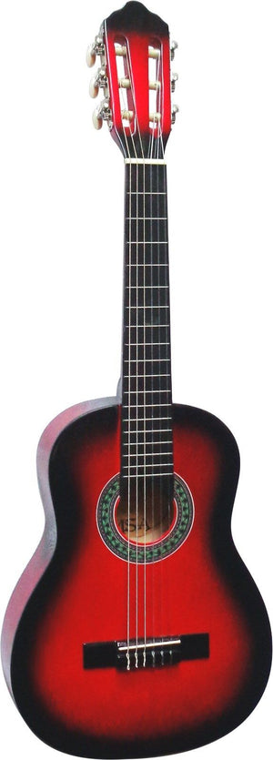 Kindergitarre Klassik 1/4 - Zubehör Rot