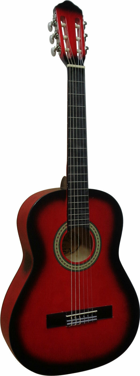 Kindergitarre Klassik 3/4 Grösse Rot schattiert