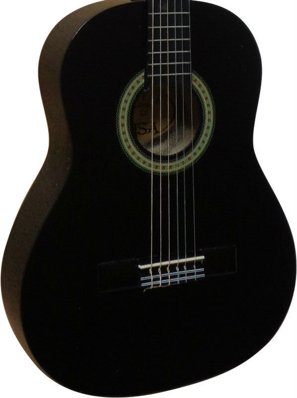 Kindergitarre Klassik 3/4 Grösse Schwarz