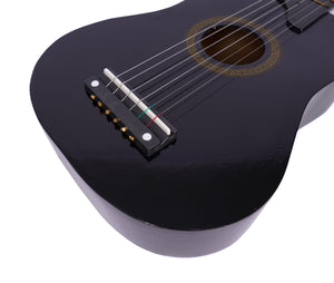 Kindergitarre akustisch schwarz