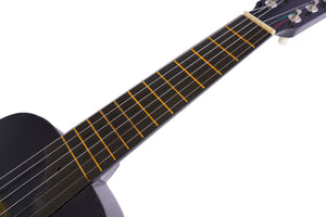 Kindergitarre akustisch schwarz