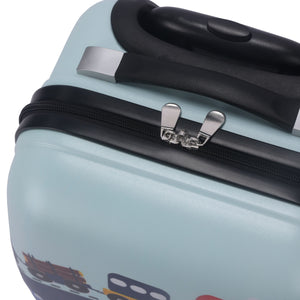 Kinderkoffer Hartschalenkoffer Autos blau