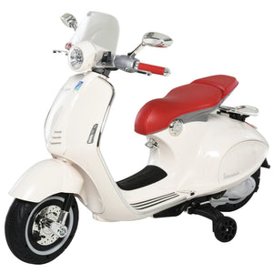 Kindermotorrad Vespa 3-6 Jahre Elektromotorrad weiss