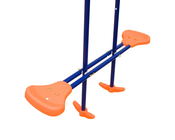Garten-Kinderschaukel mit Rutschbahn + Wippe