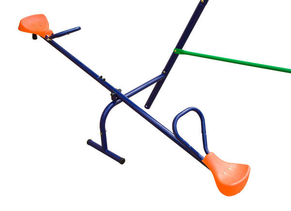 Garten-Kinderschaukel mit Rutschbahn + Wippe